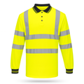 Hi Viz Polo T-Shirt Long Sleeve