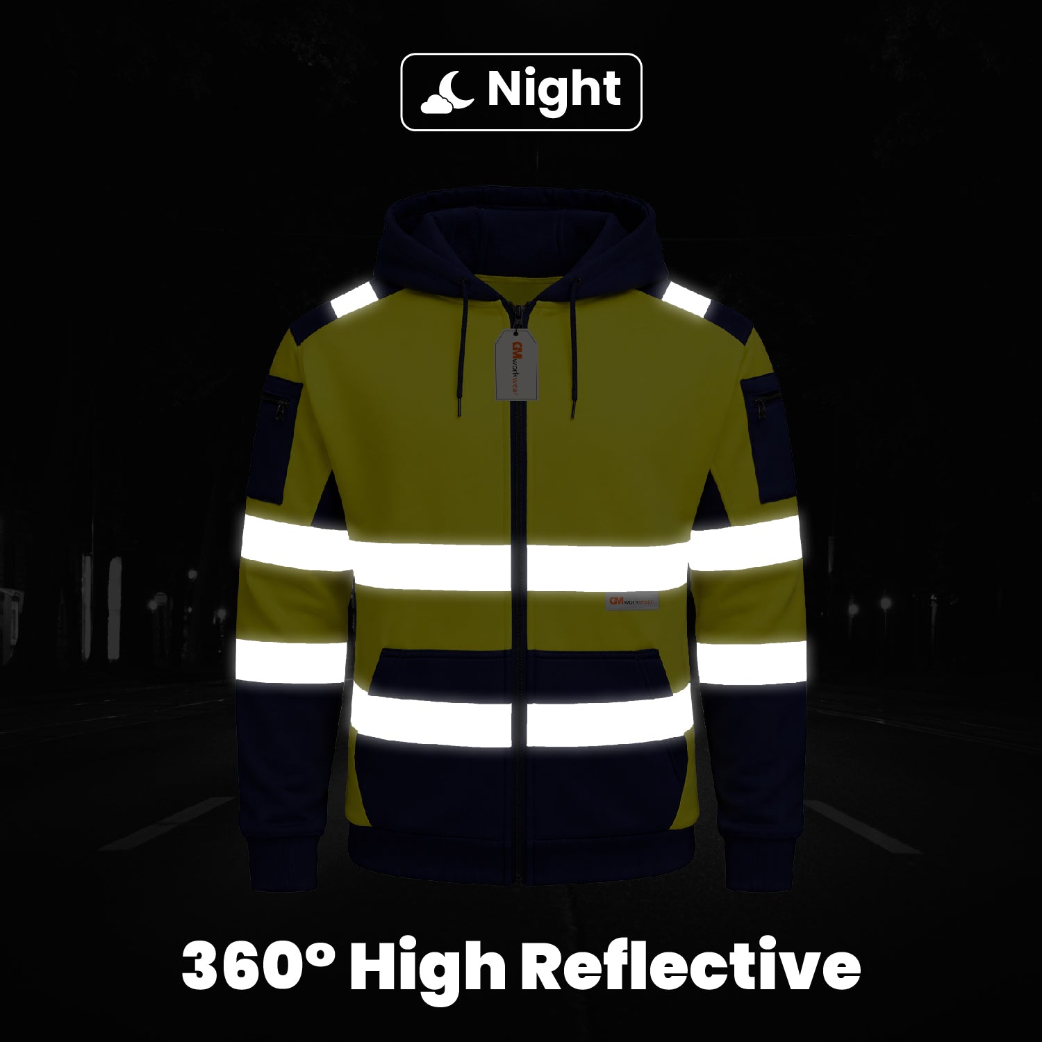 Hi Viz Elite Zip Hoodie