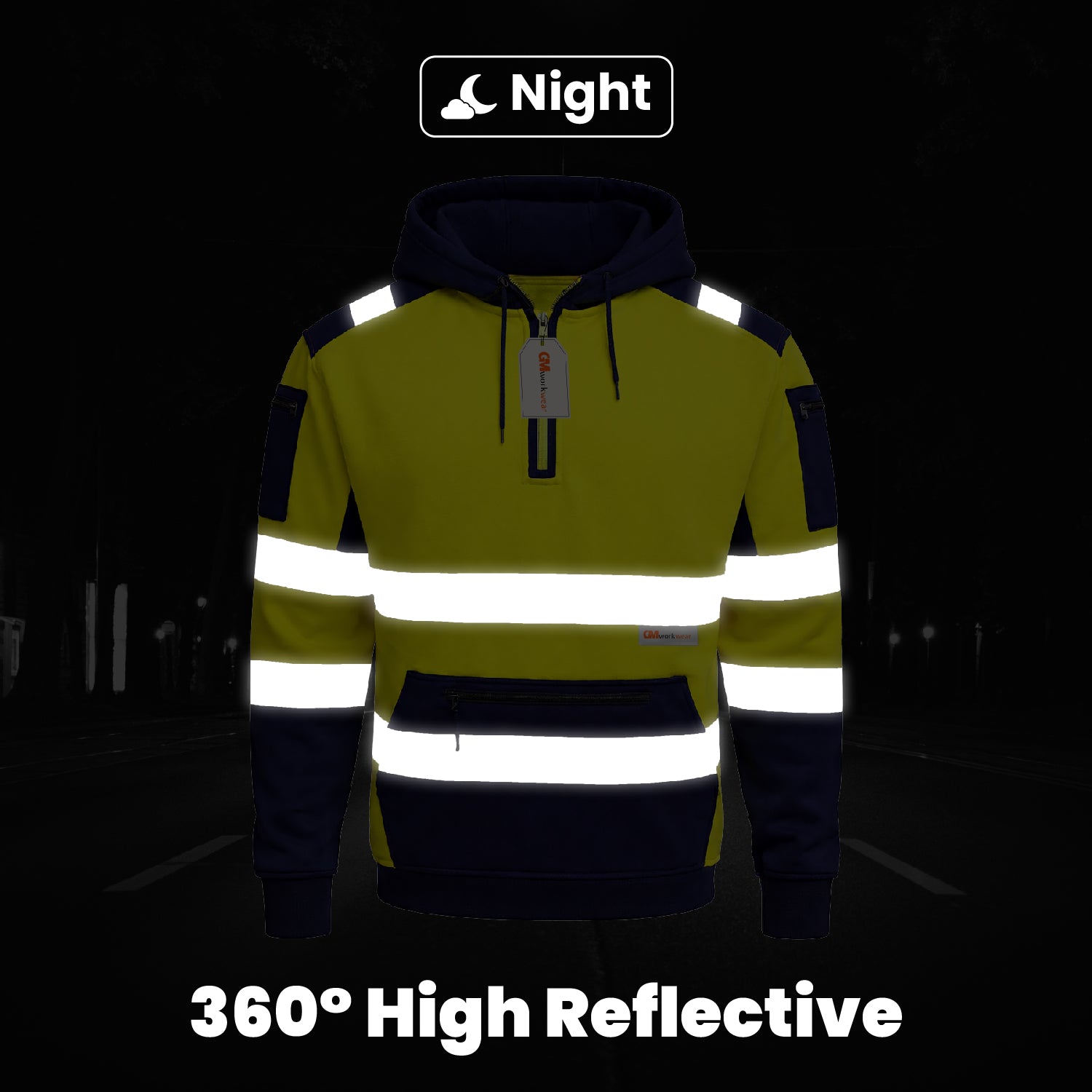 Hi Viz Elite Quarter Zipper Hoodie