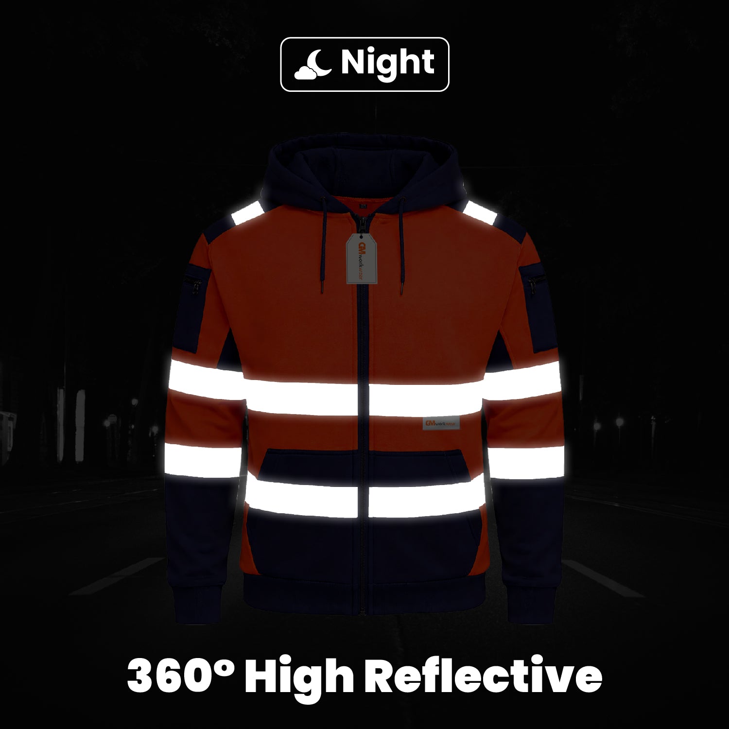 Hi Viz Elite Zip Hoodie