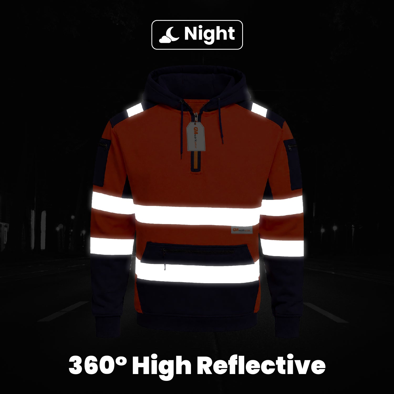 Hi Viz Elite Quarter Zipper Hoodie